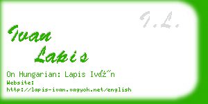 ivan lapis business card